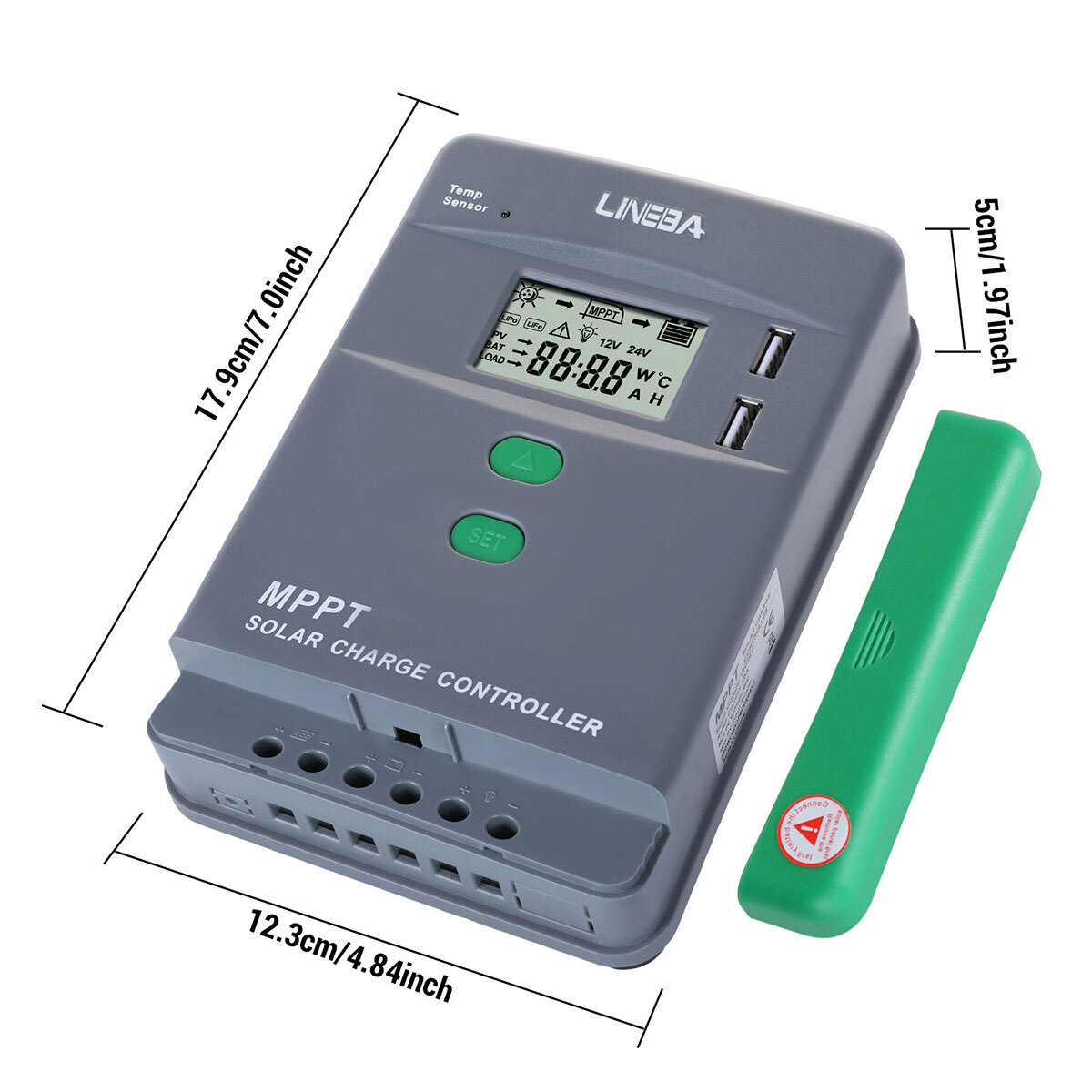 Solar Panel 100A MPPT Battery Charge Controller 12V/24V/36V/48V LCD Regulator