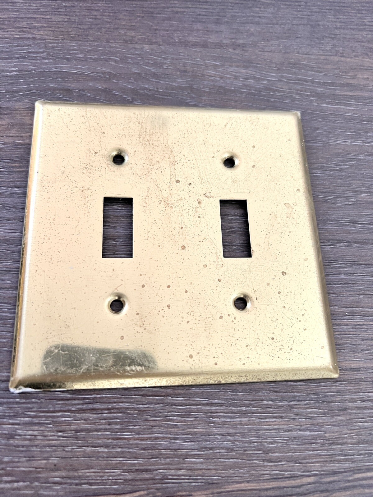 Lot of 3 Vintage Double Light Switch Brass Traditional Cover Plates – TAYMOR