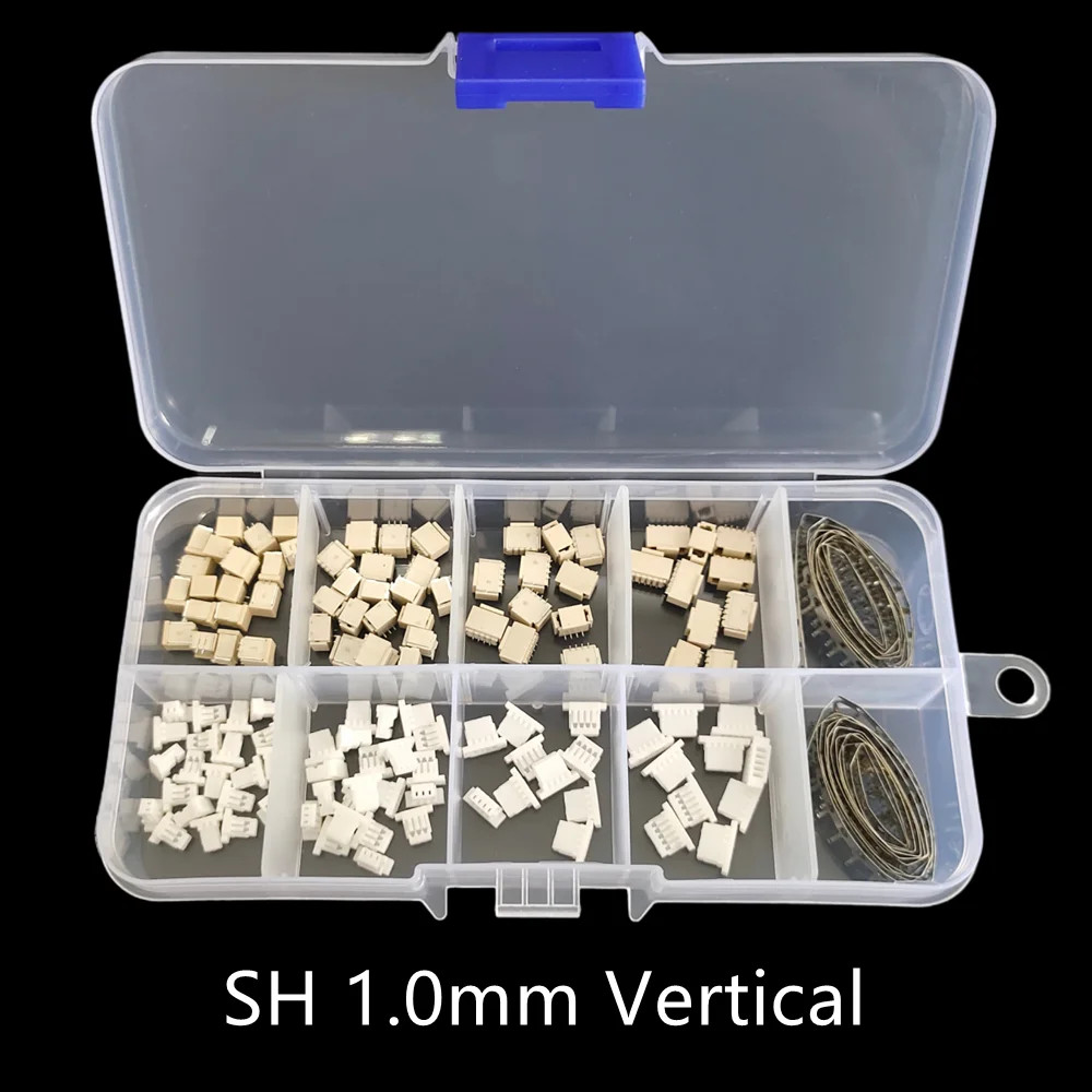 1Box JST1.25 SH1.0 ZH1.5 PH2.0 XH2.54 2/3/4/5P Male Plug Female Socket Horizonta