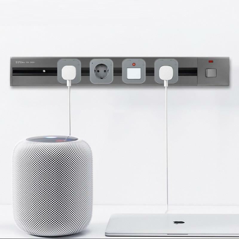 Power Track Socket Electrical Outlet Kitchen Desktop Power Strip Surface Mounted