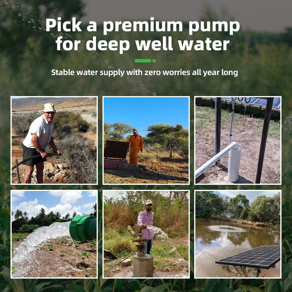 US STOCK DIFFUL 3″ 48V Solar Submersible Pump 0.5HP 17GPM 154FT Brushless Pump