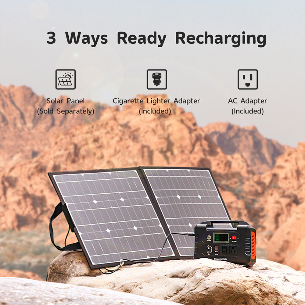 Flashfish 200W 151Wh Portable Power Station Generator for Camping Fishing L1U1
