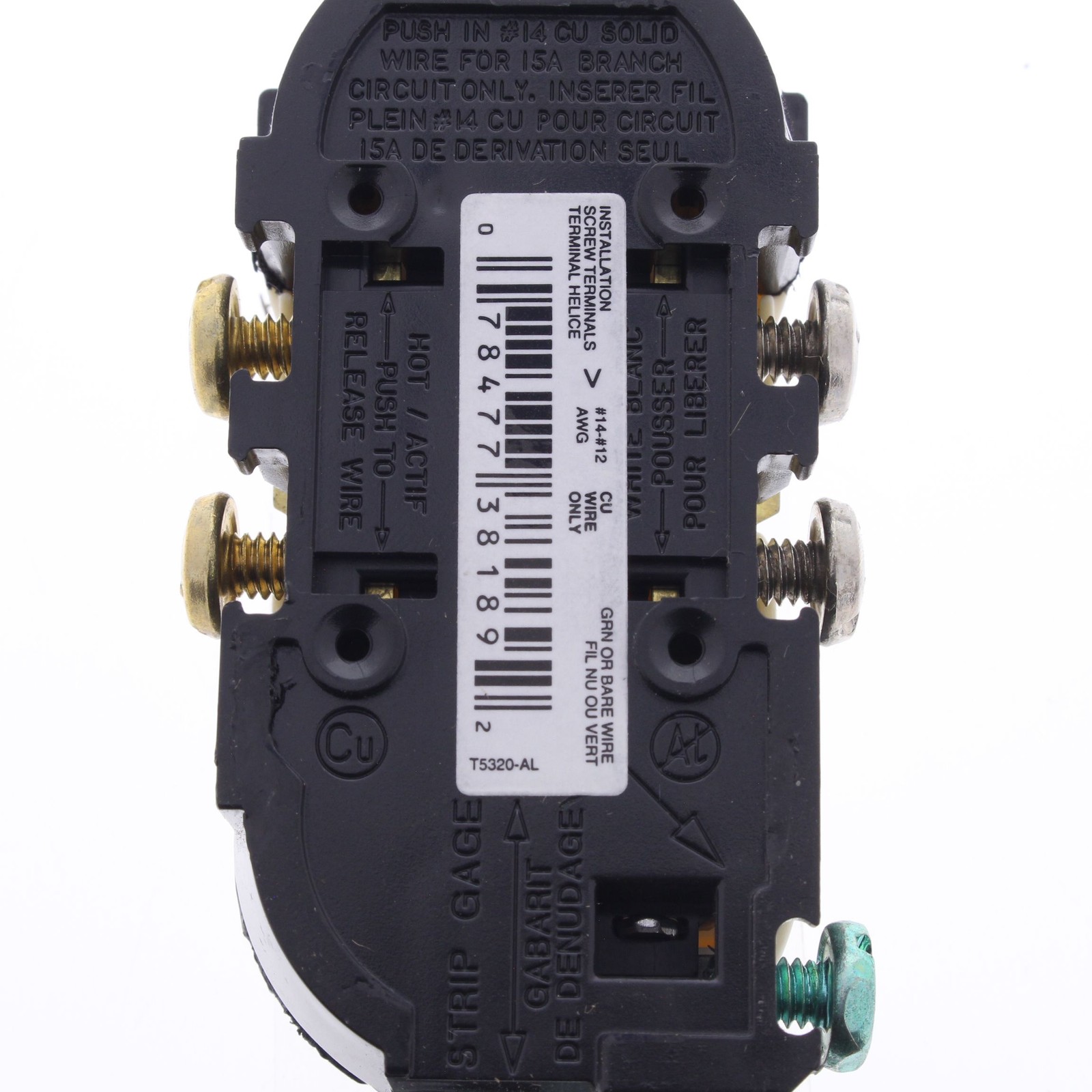 Leviton T5320-A Almond 15A Tamper Resistant Duplex Receptacle Outlet 5-15R 10pcs