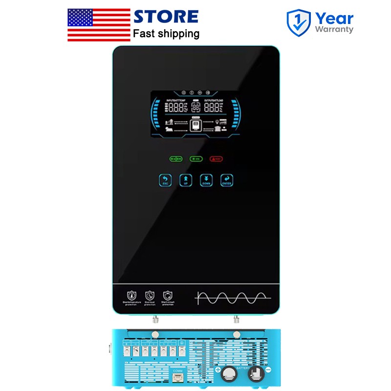 EASUN 24V 4KW Hybrid Off-Grid Solar Inverter 4000W 140A MPPT Charge 120VAC