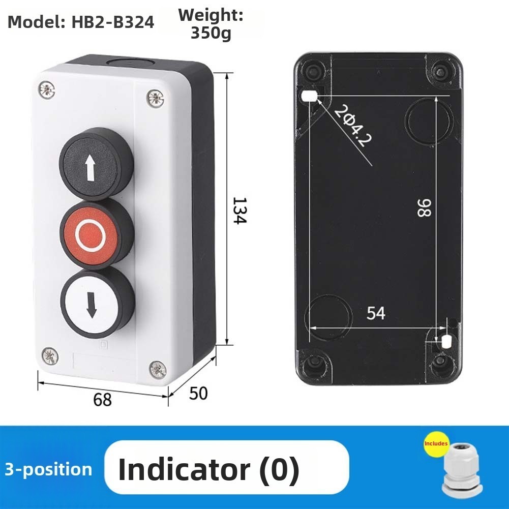 IP65 Push Button Waterproof Power Box Rubber Sealing Dustproof Protection
