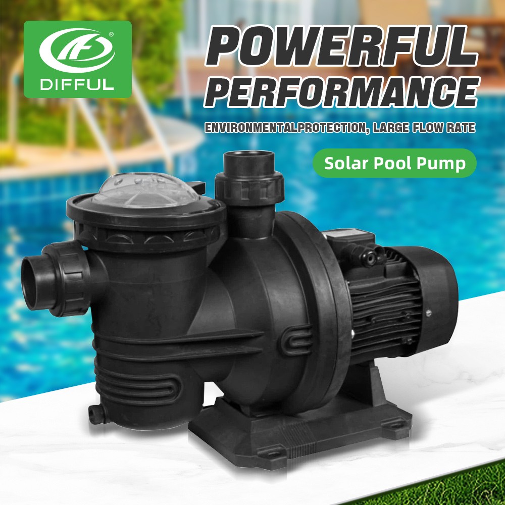 US STOCK 1200W Solar Hybrid Swimming Pool Pump Kits AC/DC switching Controller