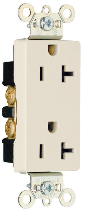 32 pc Legrand Commercial Outlet Light Almond 20a Tamper Resistant 115v DECORATOR