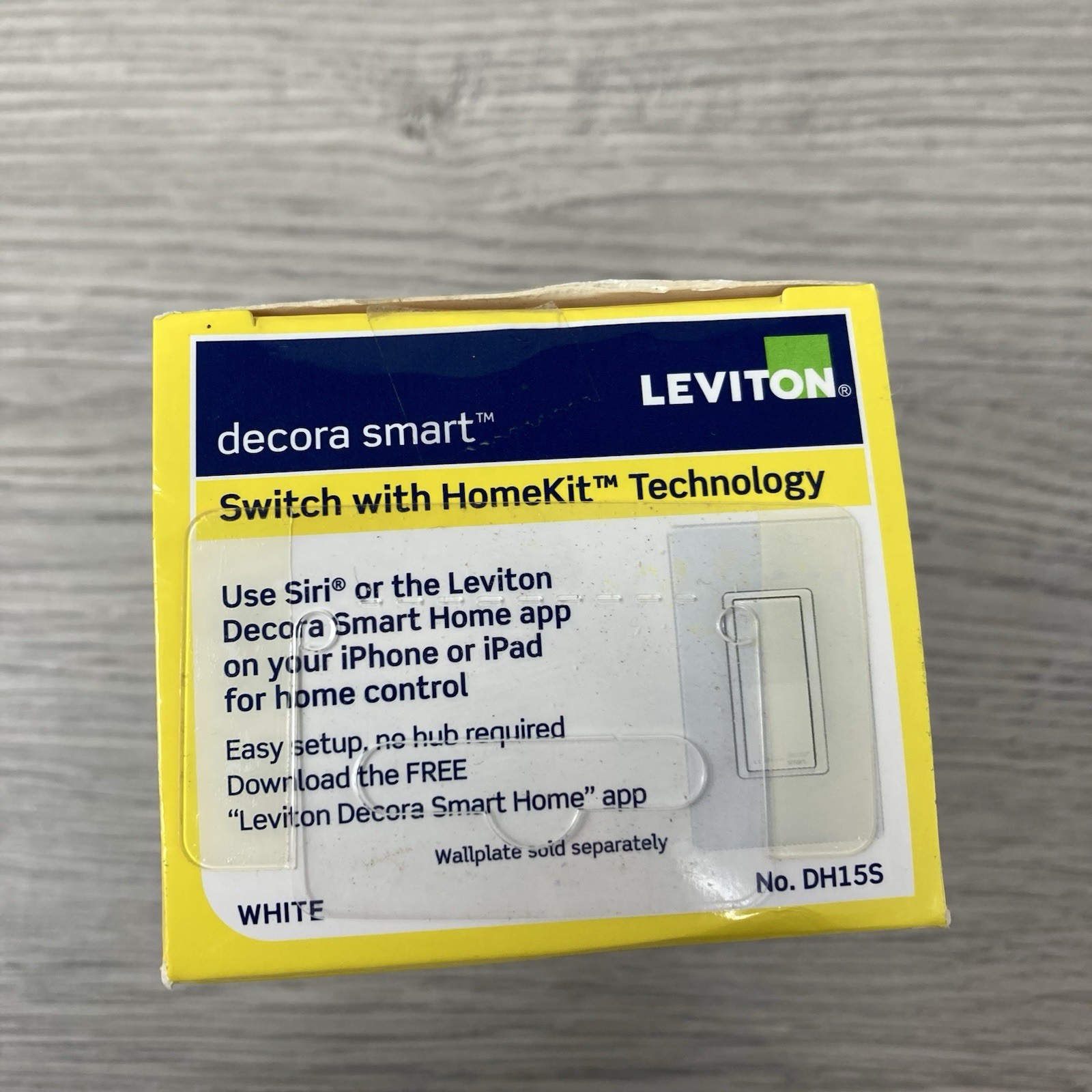 Leviton Decora Smart Switch with HomeKit Technology White or Light Almond DH15S