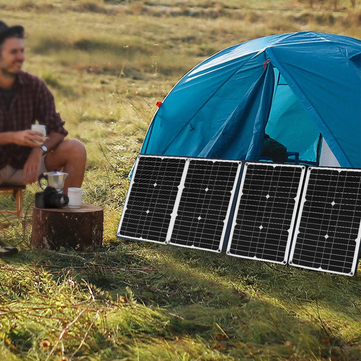 100W Watt Flexible Solar Panel 12V Mono Home RV Rooftop Camping Off-Grid Power