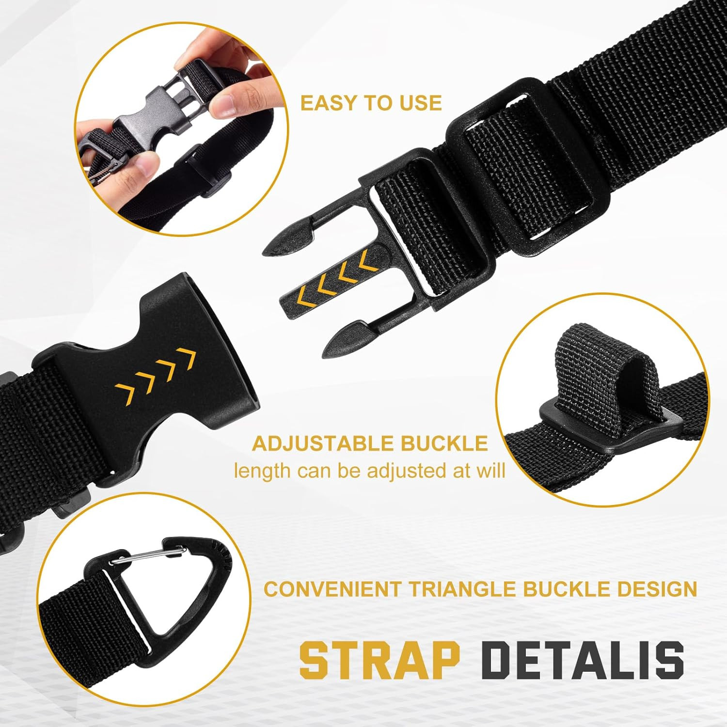 6 Pack 17 Inch Adjustable Extension Cord Holder Organizer with Triangle Clips