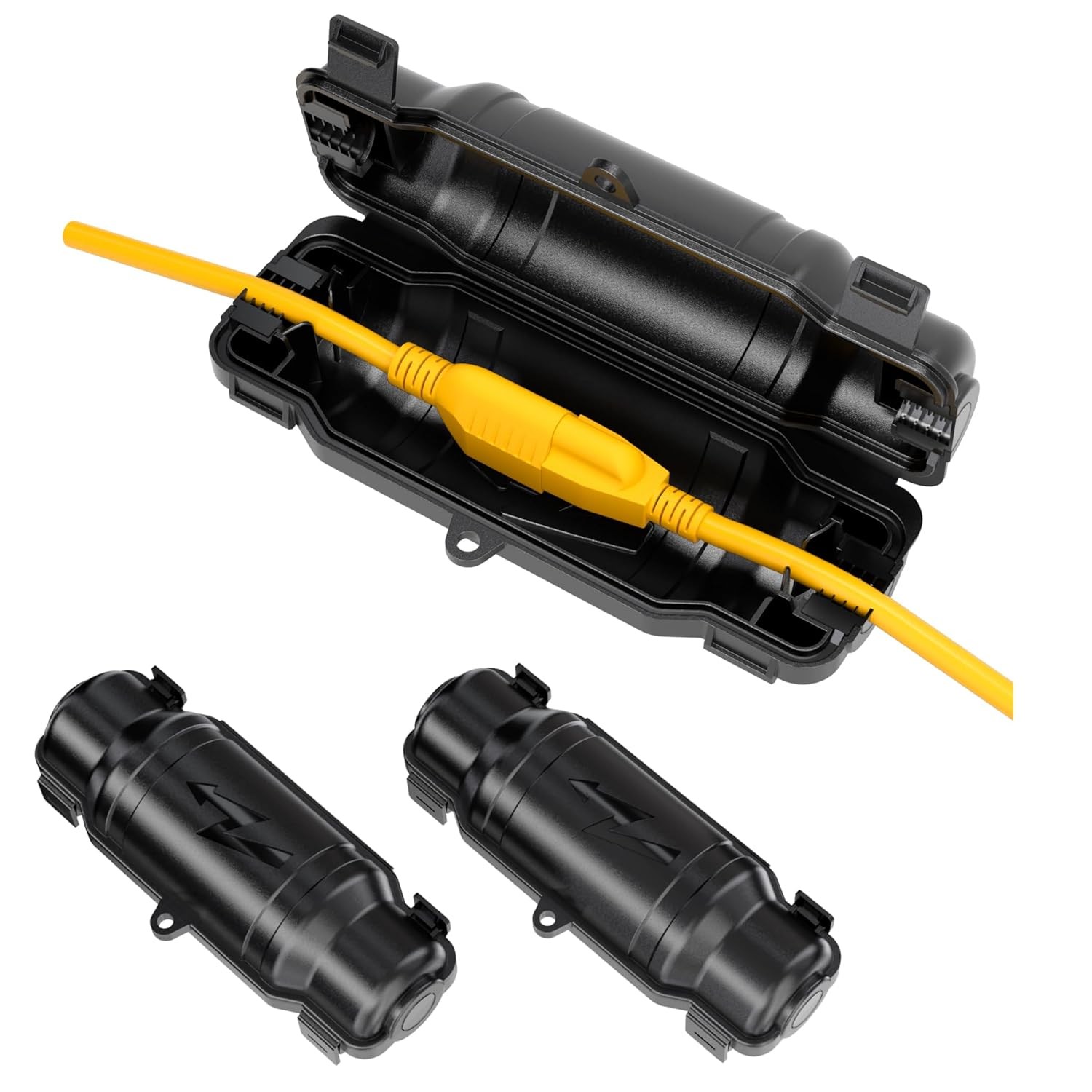 2 Pack Outdoor Extension Cord Safety Cover W/ Waterproof Seal IP54