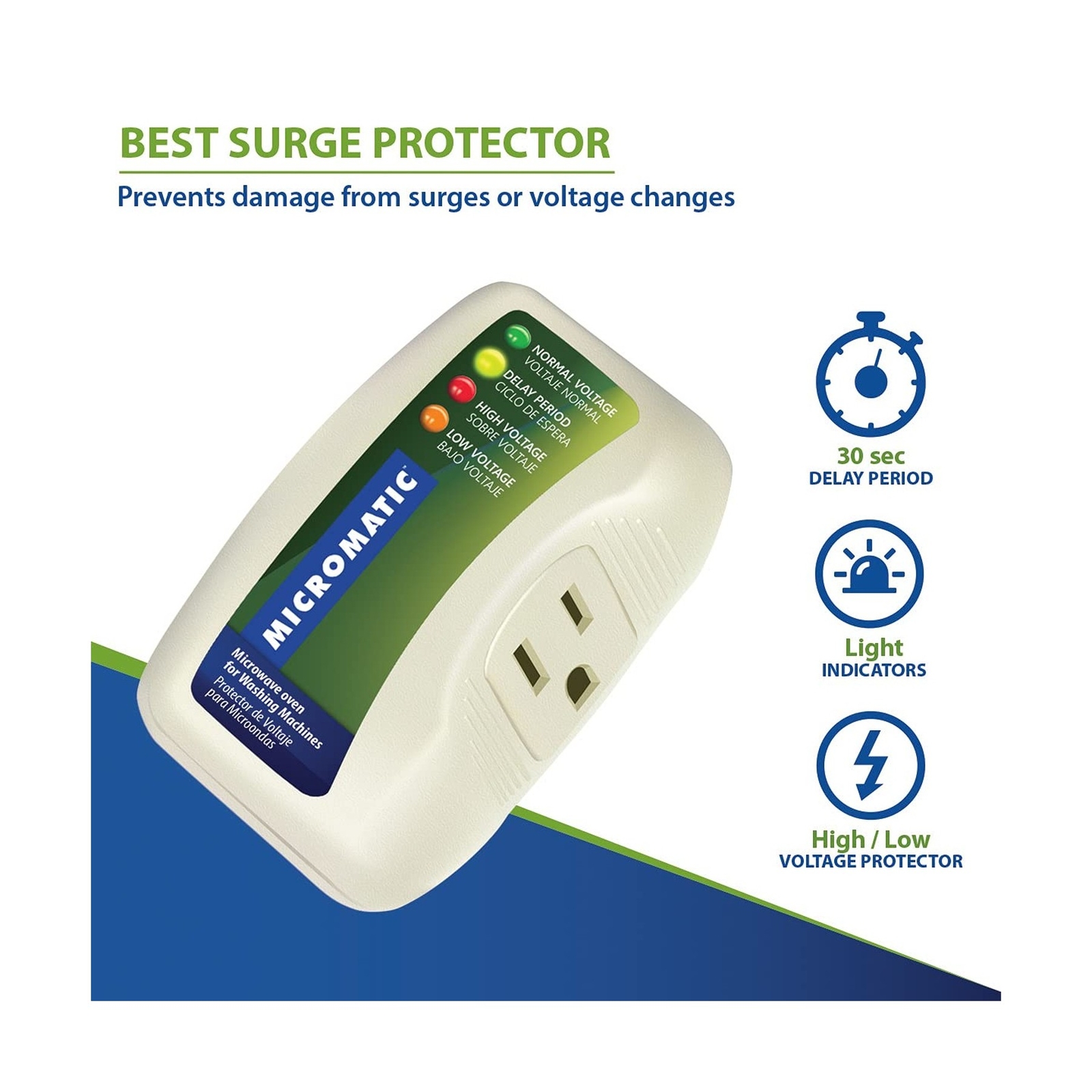 Micromatic WS-2910 Electronic Surge Protector for Microwave Oven