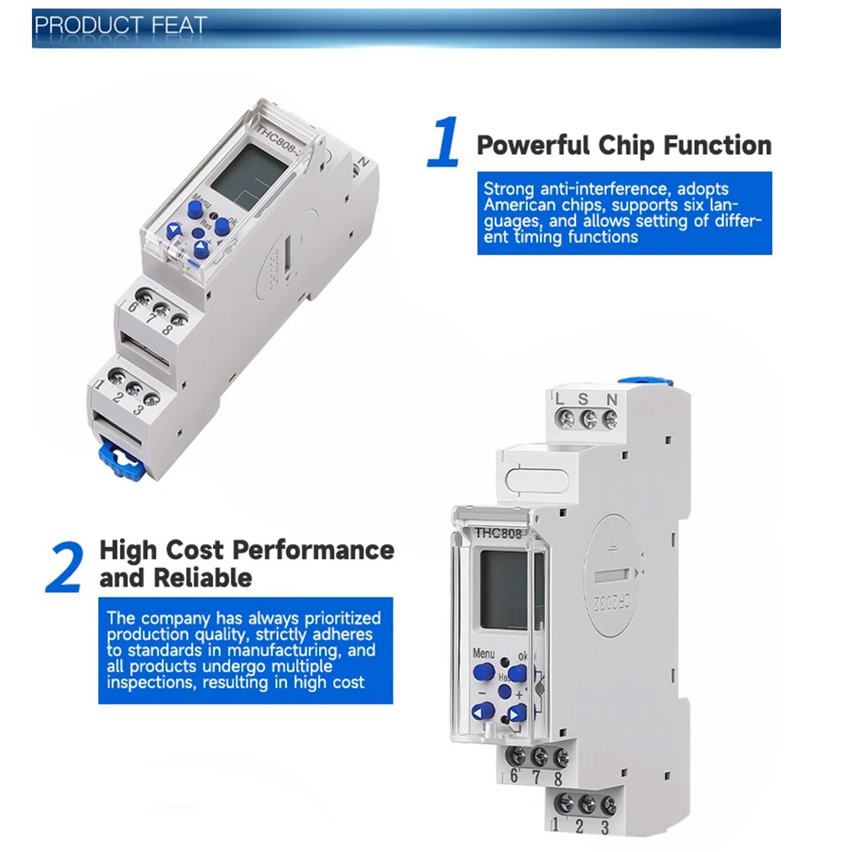 GEYA LCD 1/2-channel Weekly Programmable Timer Switch Relay Timer 16A 220-240V