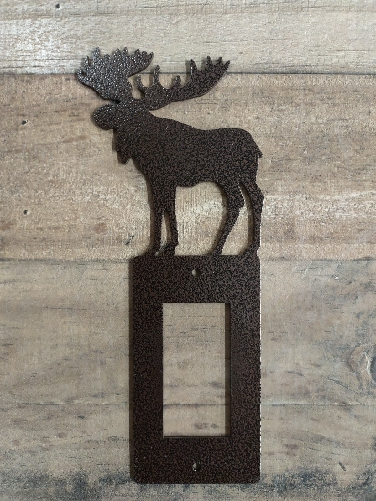 Moose Metal Lightswitch Cover Lodge Rustic Cabin Wildlife Metal Art