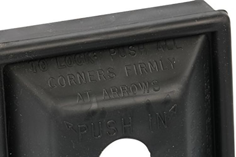 ” 30000 RV Locking Bumper Plug – 4″””, black