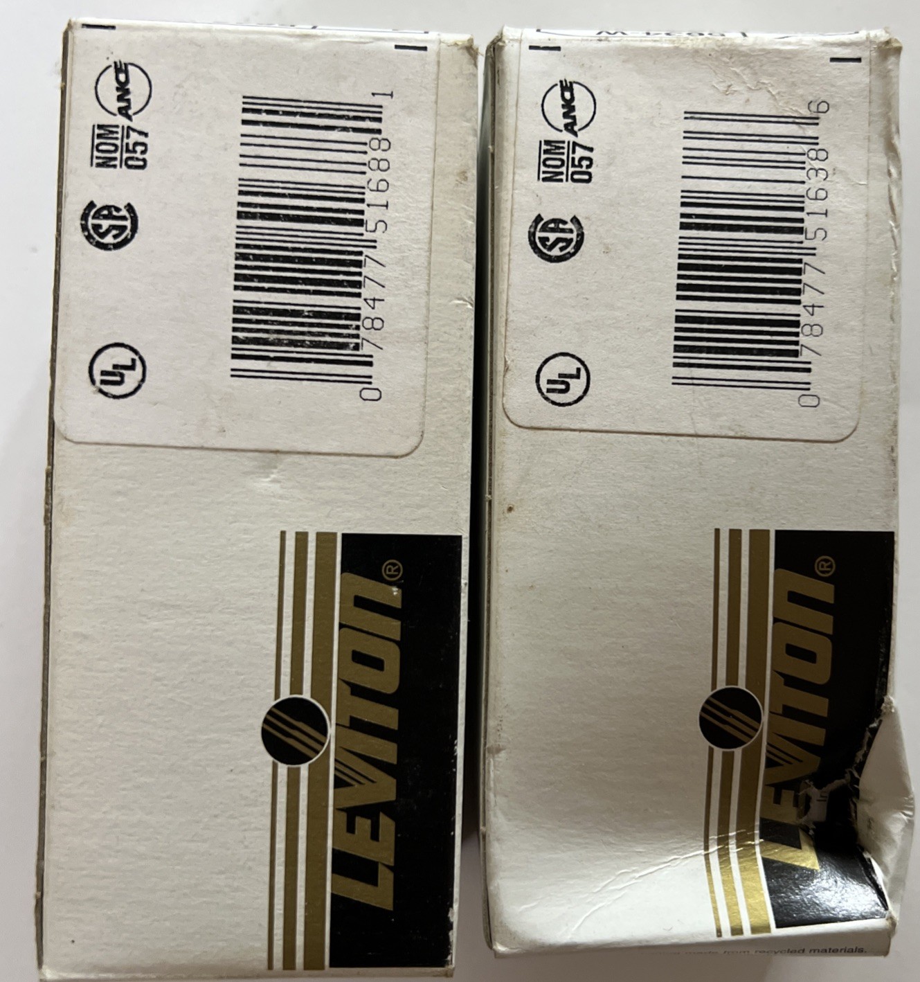 Qty 2- NEW Leviton 5643-W Decora Traditional 3-Way Combination AC Switch 120/277