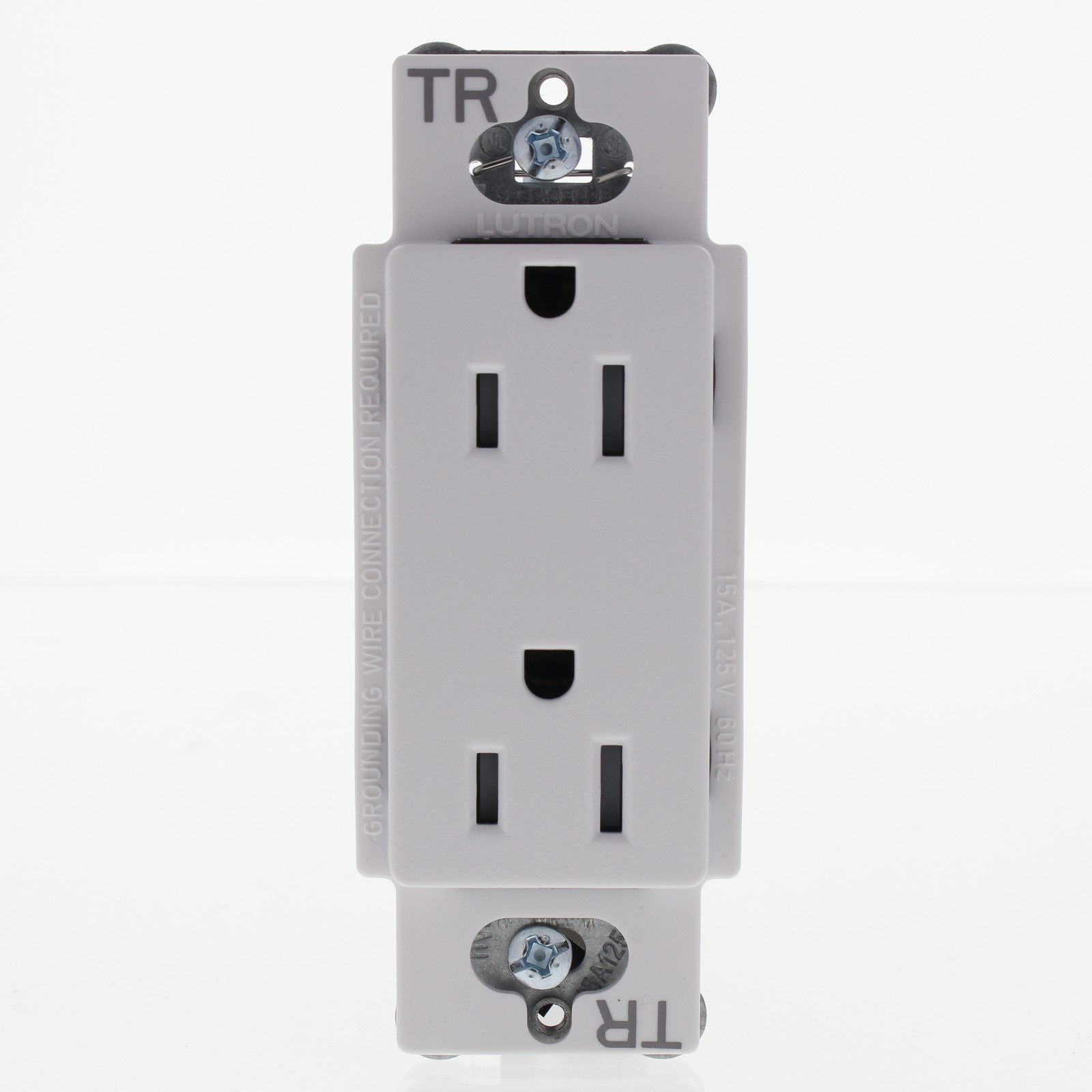 Lutron Snow Duplex Tamper Resistant Receptacle NEMA 5-15R 15A 120V SCRS-15-TR-SW