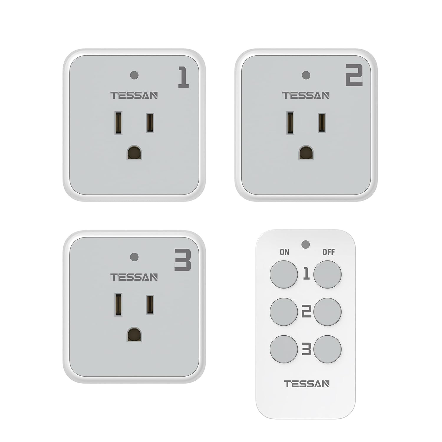 Remote Control Outlet Plug, Wireless Light Switch Kit Indoor for String Lights,