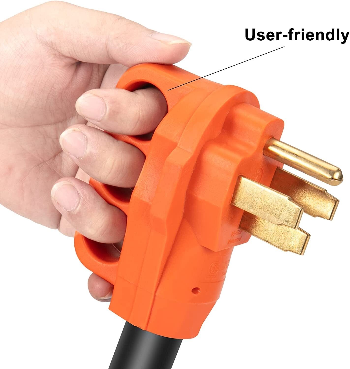 RV Extension Cord Power Cable 25/50 FT 50 AMP 90-Degree Twist Locking Cord