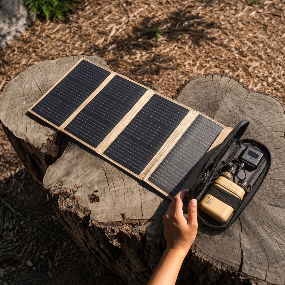 4 Panel Solar Charger V2-Capture power anywhere to charge your gear.