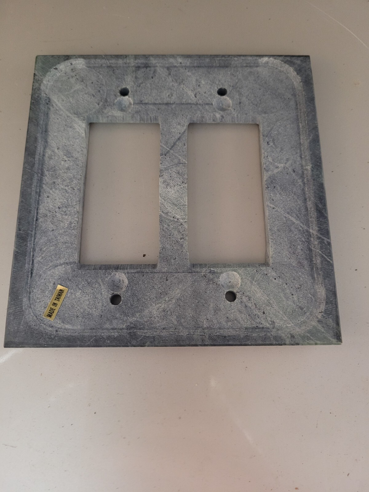 Green Marble Double Rocker Light Switch Cover 2 Gang Decora Wall Plate Home