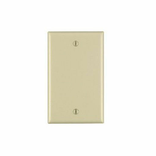 Blank Single Gang 1-Gang Flush Mount Wall Face Plate Outlet Cover – Ivory Beige