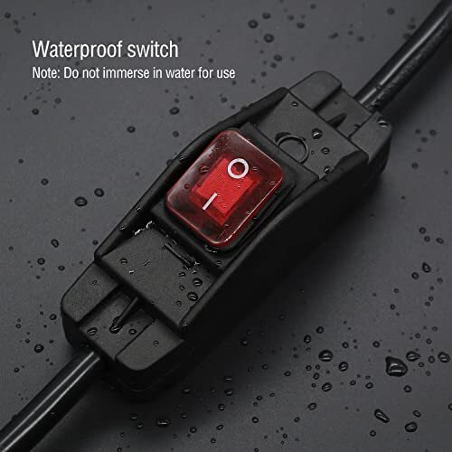 3 Prong Extension Cord with On/Off Switch Waterproof 14AWG Heavy Duty Power