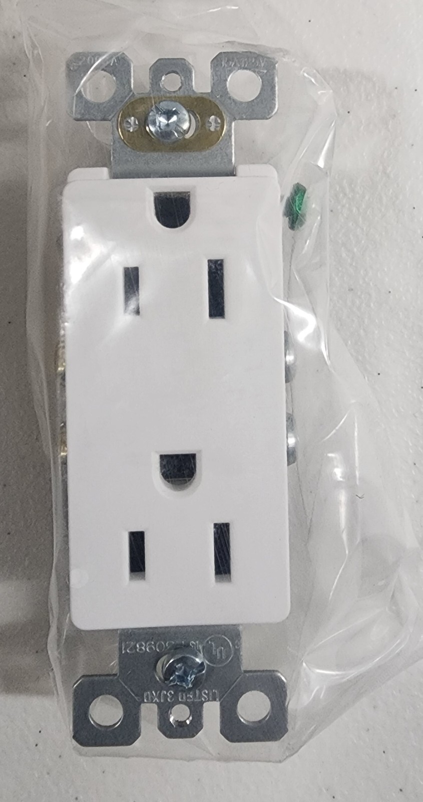 ELEGRP Matte White Electrical Wall Receptacle Outlet, 15A 125V NEMA 5-15R 40pcs!