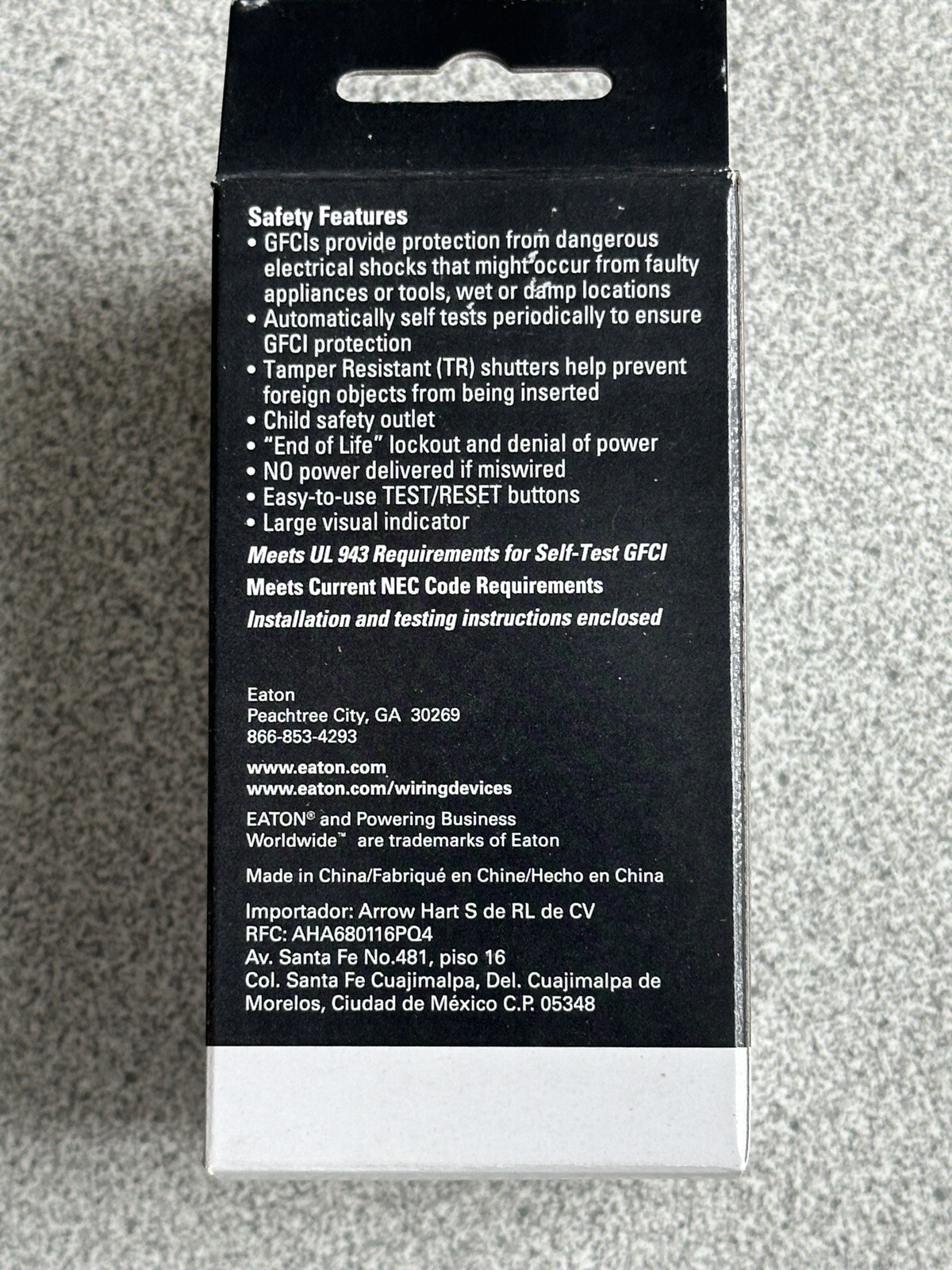 NEW Eaton Lt Almond Tamper Resist GFCI Self-Test Outlet Receptacle 15A TRSGF15LA
