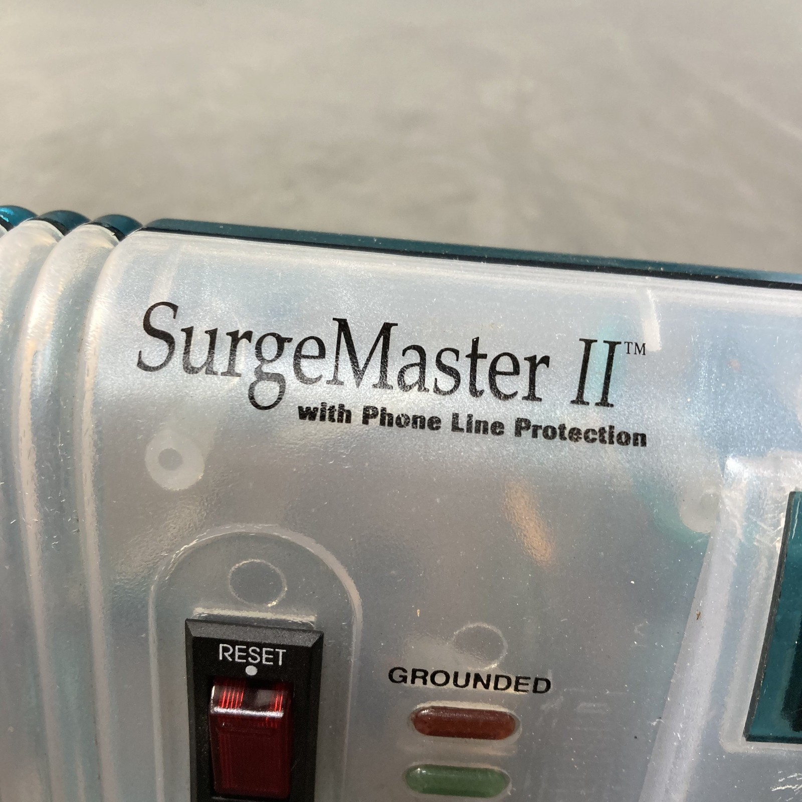 Belkin SurgeMaster II Transparent Blue Y2K Bondi Blue 8 Outlet Surge Protector