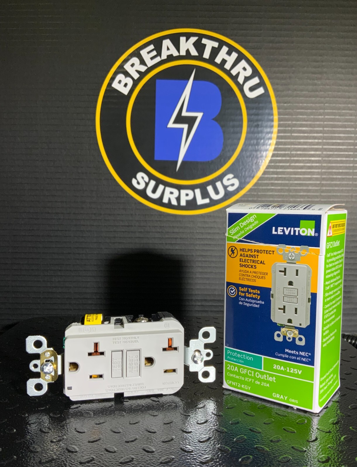 LEVITON GFCI OUTLET 20A-125V ($11.99 OBO)