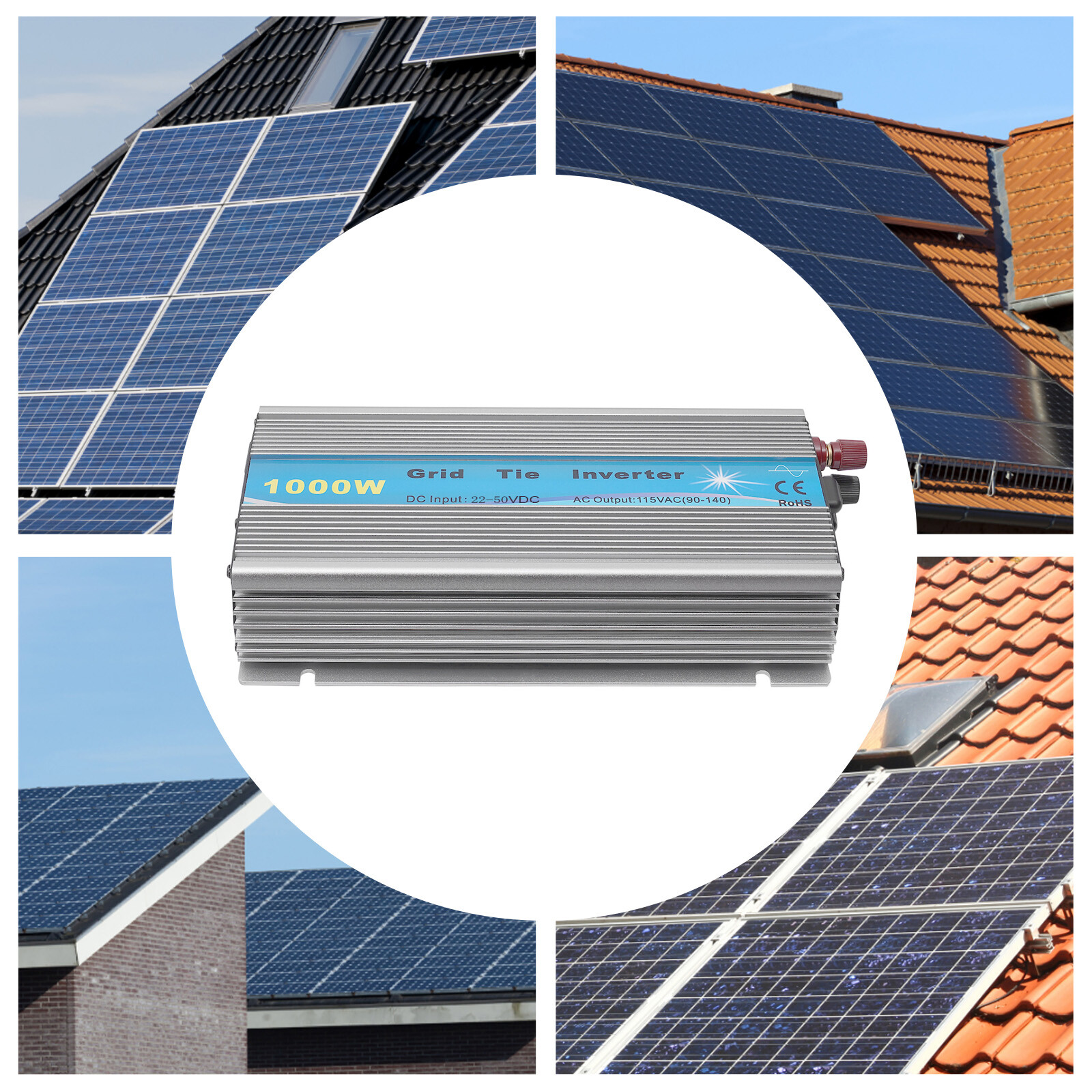 Solar Micro Inverter MPPT Grid Tie Inverter Pure Sine Wave|DC22-50V to AC90-140V