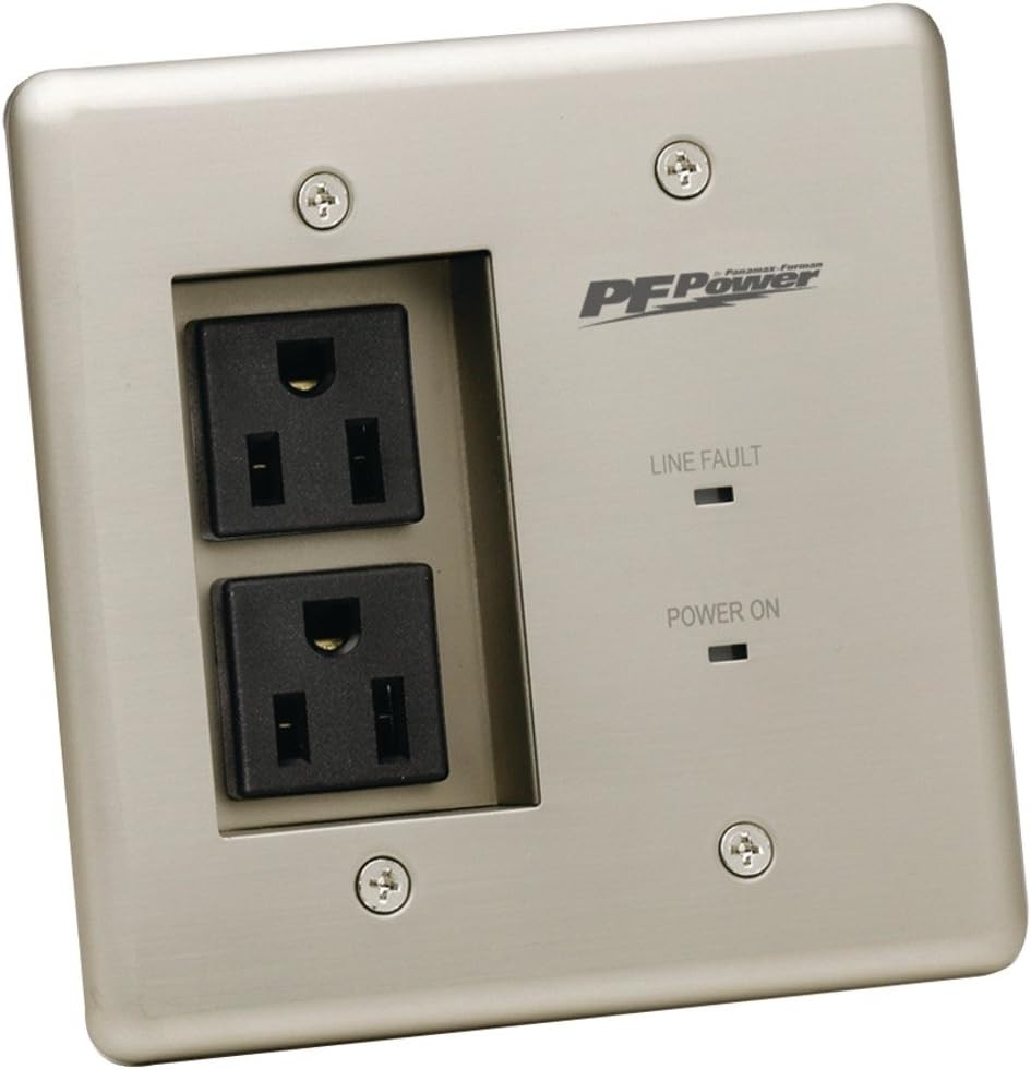MIW-POWER-PRO-PFP Power Outlet Faceplate – Silver