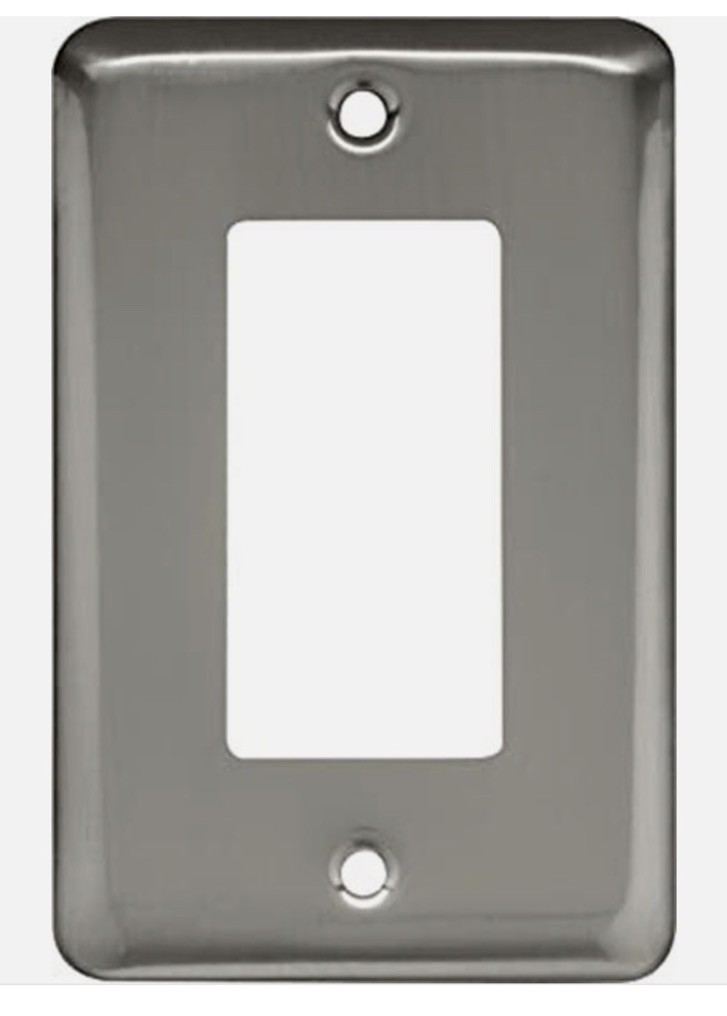 Single Decorator Wall Plate Satin Nickel Lot Of 6
