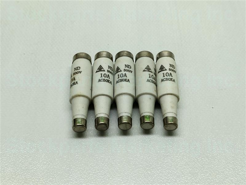 Lot 5 Pcs. ND Fuse 10A 500V AC50KA 30 Days Warranty Expedited Shipping