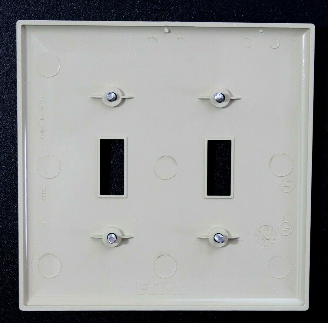 Light Switch Cover Duplex Wall Plate White (40 PACK )Cooper /Eaton  2139W NEW