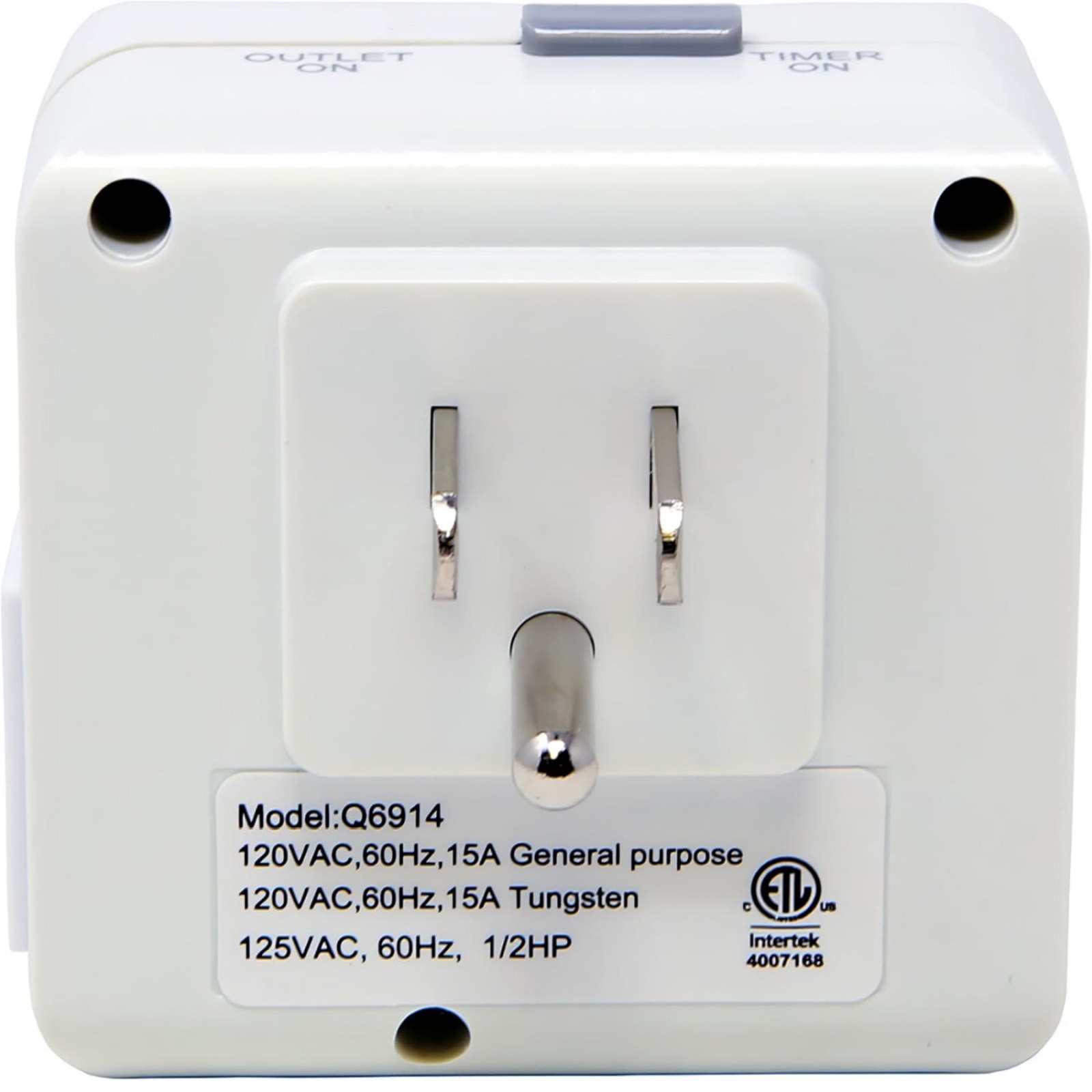 2 Pack 110-125V 3-Pin Mechanical Timer For Home Appliance 24-Hour Outlet Device