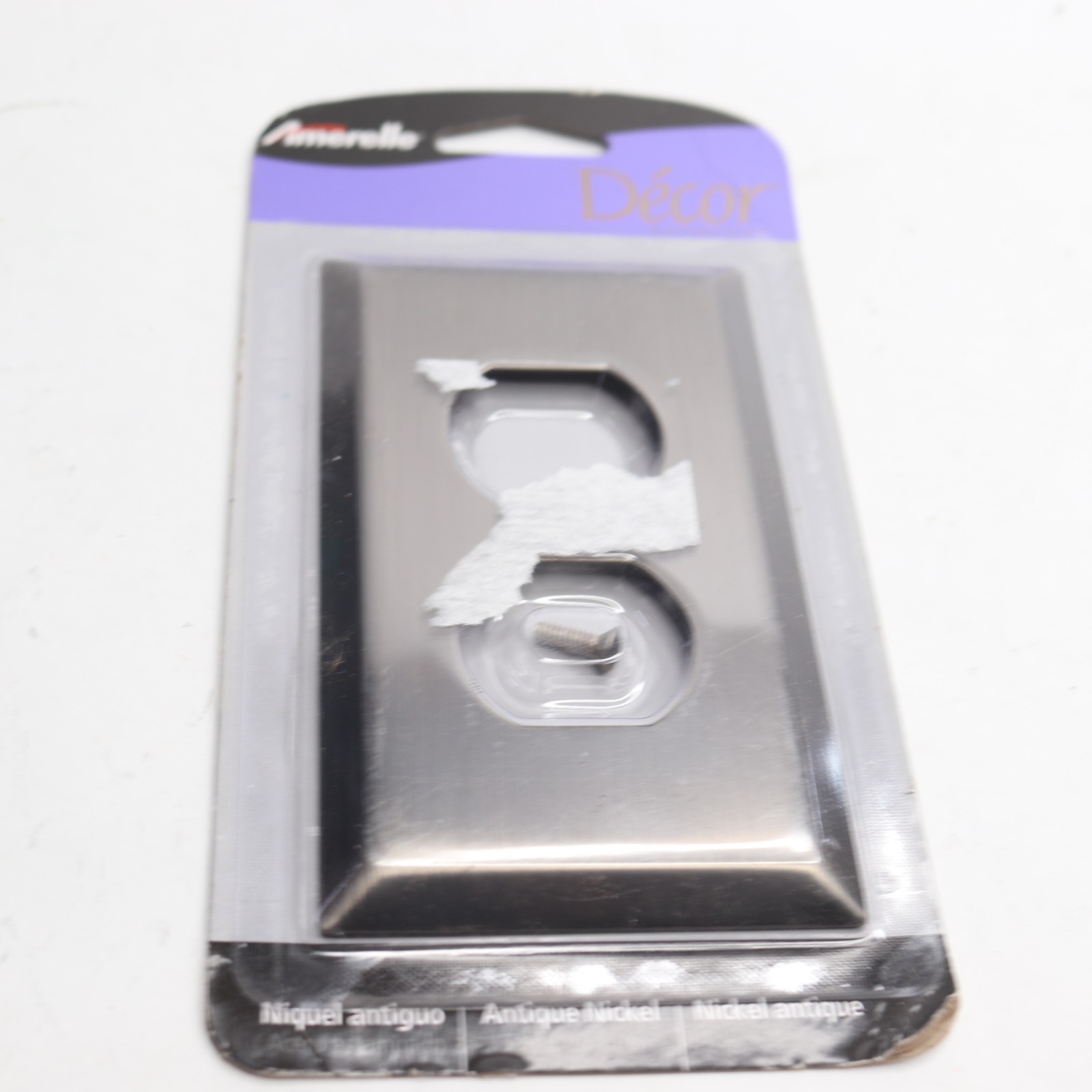 Amerelle Wallplate 1 Gang Duplex Antique Nickel 163DAN