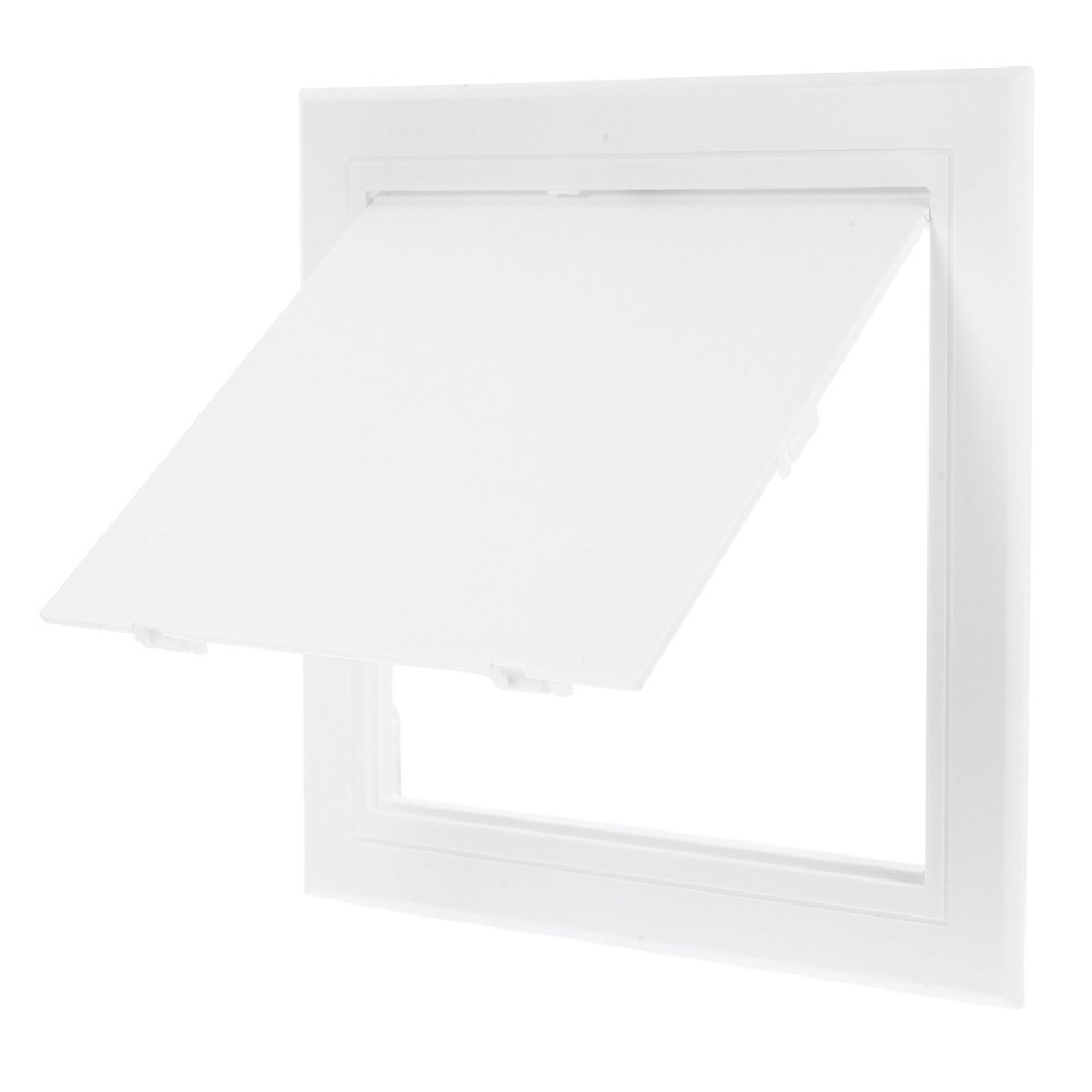 White ABS Plastic Electrical and Plumbing Wall Access Panel with Seamless Design