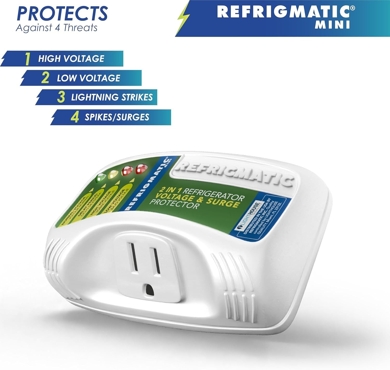 WS-36300 Electronic Voltage & Surge Protector for Refrigerators PK2