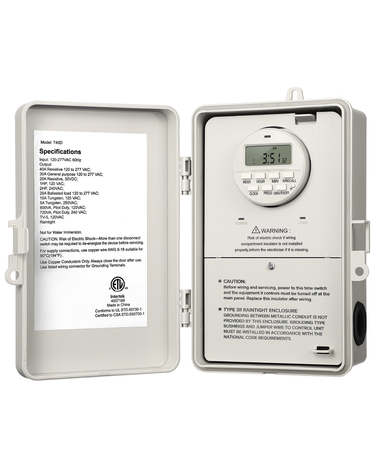 DEWENWILS Digital Pool Pump Timer, 7-Day 20 ON/Off Programmable Water Heater