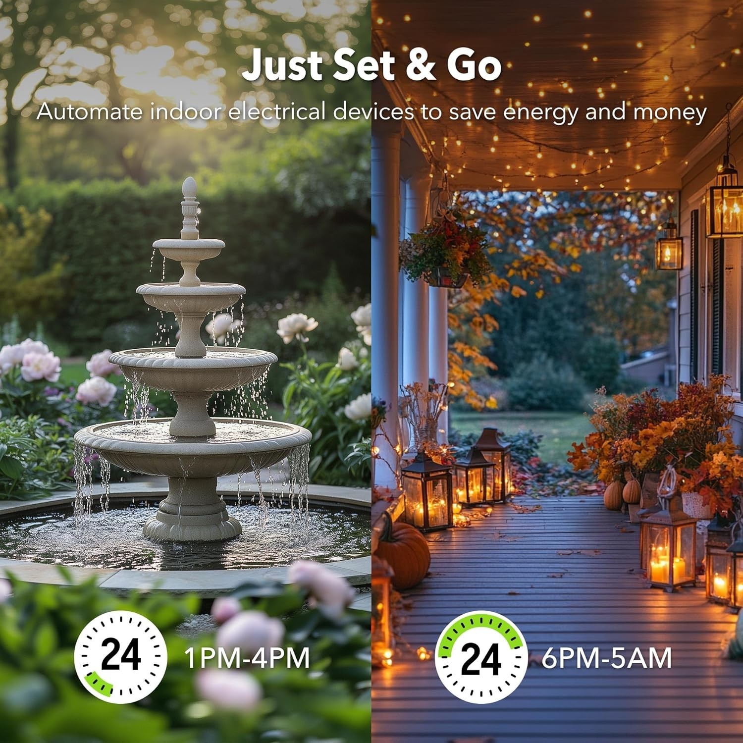 Electrical Timer for Outdoor Use with Rainproof Casing and Safety Certification