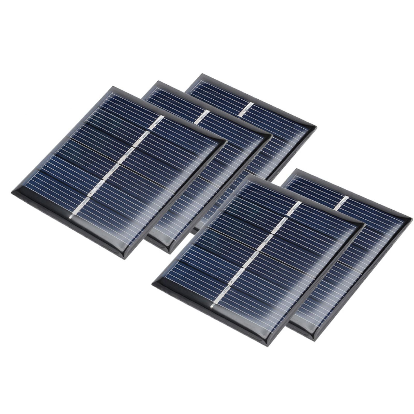 5Pcs 3V 110mA Poly Mini Solar Panel Module DIY for Phone Toys Charger 60mmx55mm