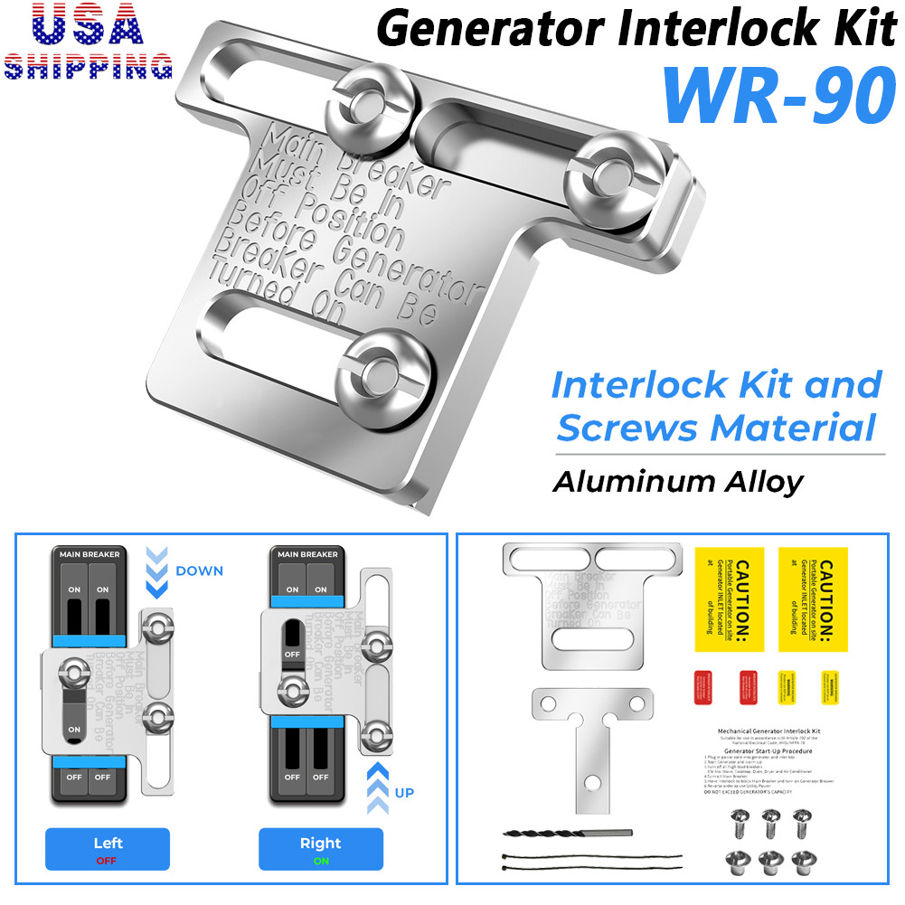 US Generator Interlock Kit For Eaton/Cutler Hammer BR Series 100 Amp Panels