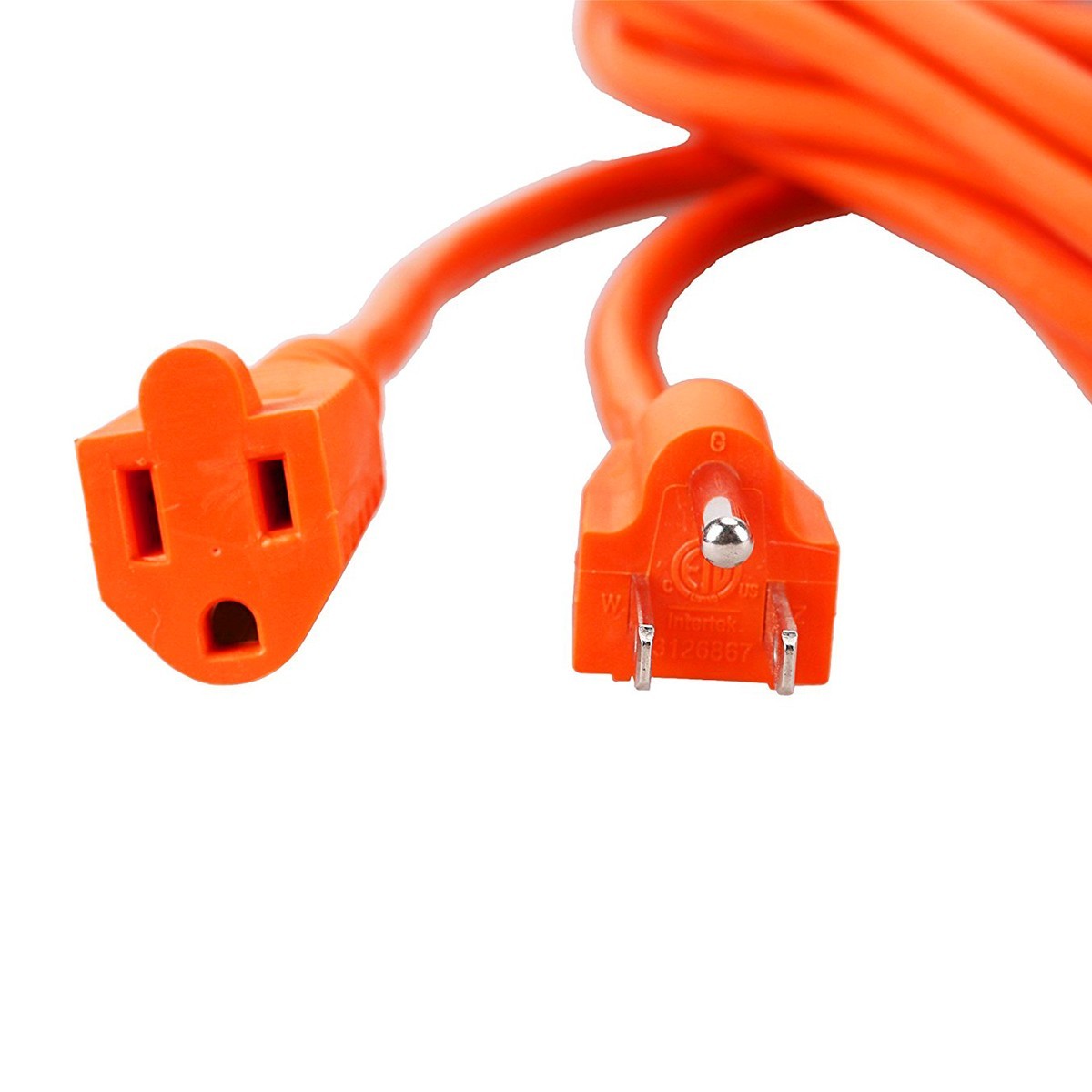 6-100 FT Heavy Duty 16/3 Outdoor Extension Cord Waterproof 13 A 1875W ETL Listed