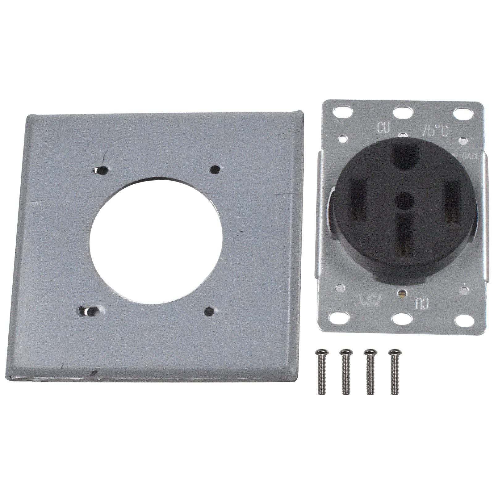 50 Amp 14-50R Flush Mount Outlet For EV & RV