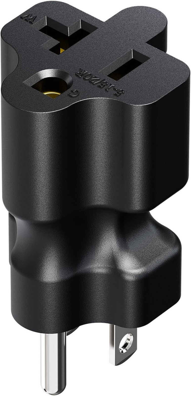 5 Pack 15 Amp Household AC Plug to 20 Amp T Blade Power Adapter Converter