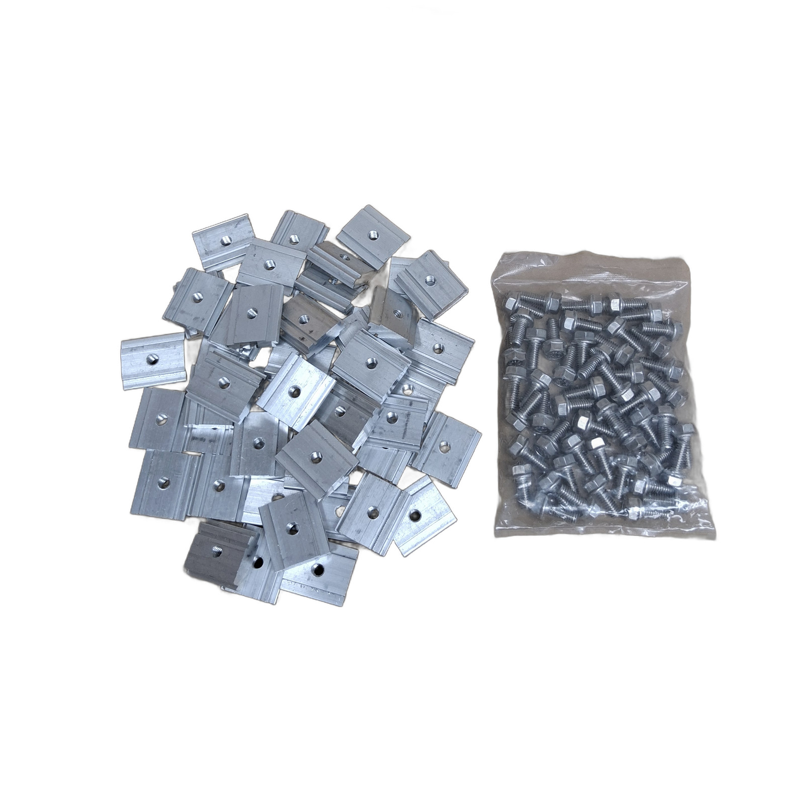 ProSolar RoofTrac Box of 50 Channel Nut 5/16 Flange Bolt Enphase SolarEdge UL270