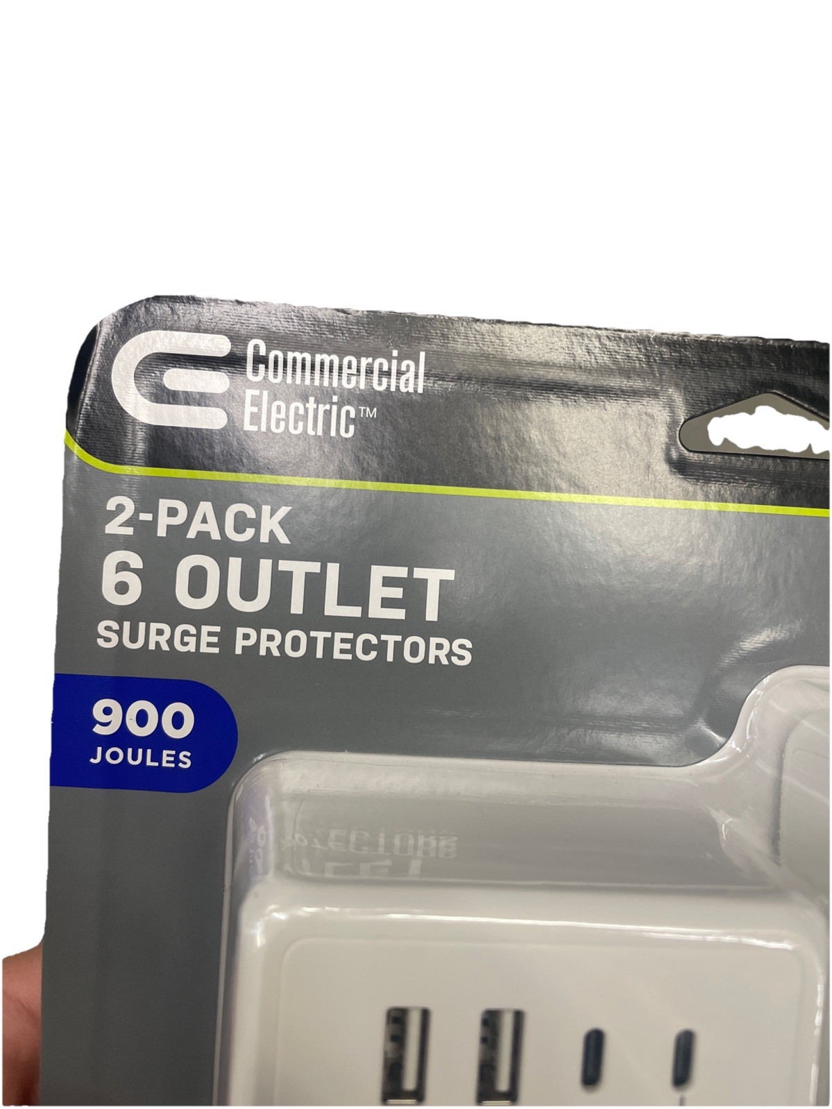 Commercial Electric CE 10 in 1 Surge Wall Outlet Plugs(2) USB A & C (4 total)