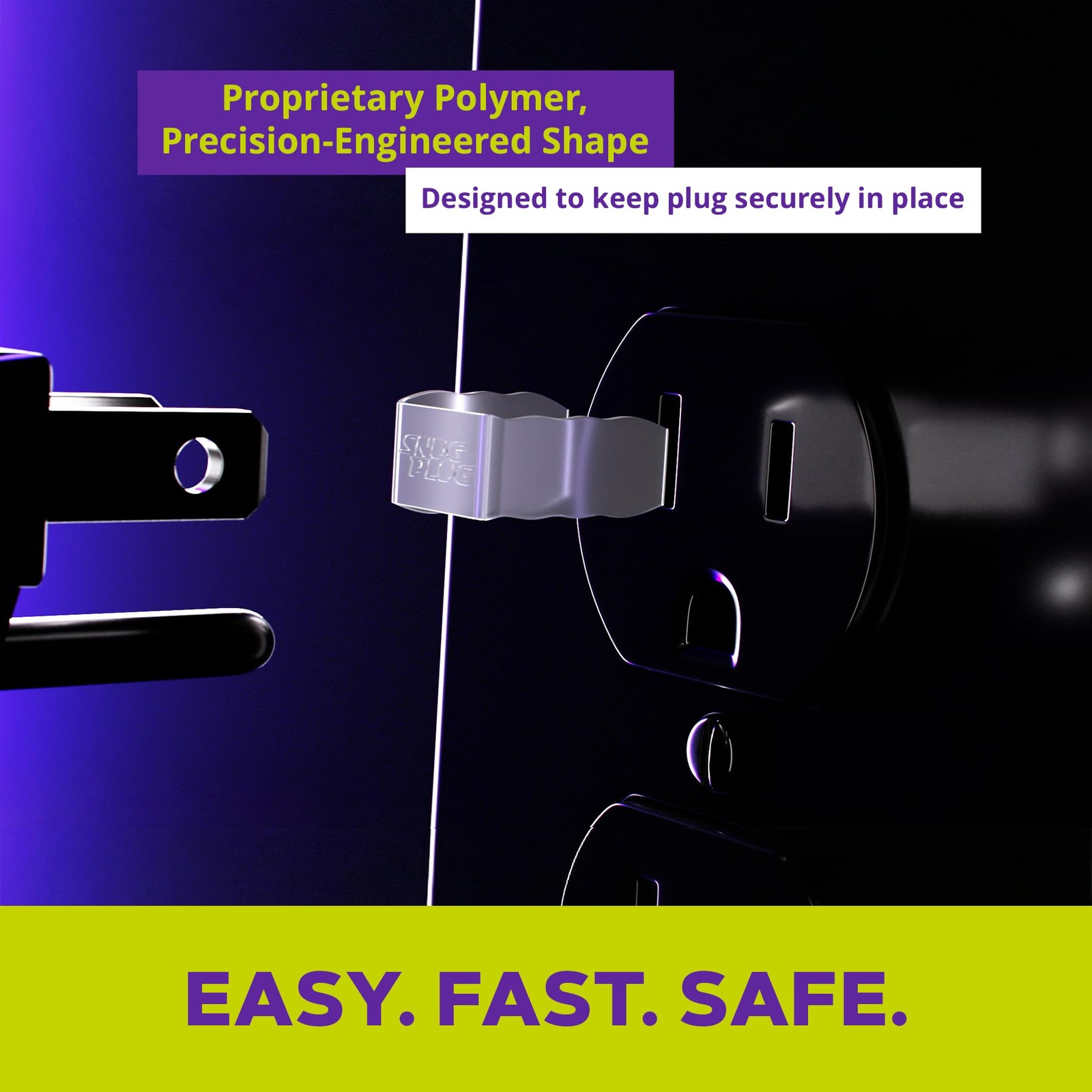 Fix Loose Outlets with Clear Plastic Plugs | 10-Pack for Secure Connections